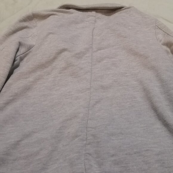 Girls' Light Grey Deconstructed Blazer, Gap Kids - Picture 9 of 9